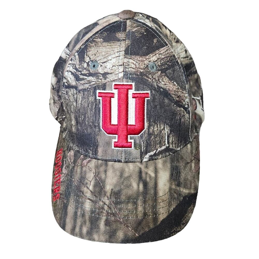 Indiana Hoosiers Russell Hat Mossy Oak Camo NCAA Basketball Football Snapback